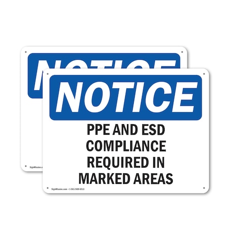 Signmission 7 in Height, 10 in Width, Aluminum, Rectangle OS-2PACK-NS-A-710-L-17754